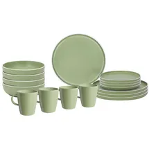 Brunner Dolomit Geschirrset 16-tlg. grün