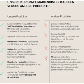 Kurkraft Mariendistel Komplex Kapseln 120 St.
