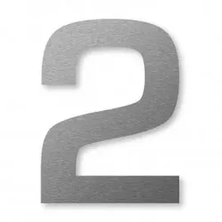 Hausnummer Edelstahl (8 cm) – 2