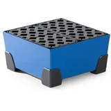 Denios Kleingebindewanne aus Stahl, lackiert, m. PE-Gitterrost, 20 Liter, 392x392x200