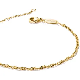 Thomas Sabo Charm-Armband Singapur-Design Recyceltes 925 Silber 18k Vergoldung A2208-413-39-L19V Farbe gold Größe L