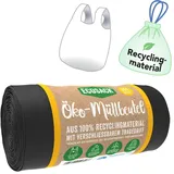 ecosack® Öko-Müllbeutel 35,0 l schwarz 20 μm, 20 St.