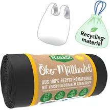 ecosack® Öko-Müllbeutel 35,0 l schwarz 20 μm, 20 St.