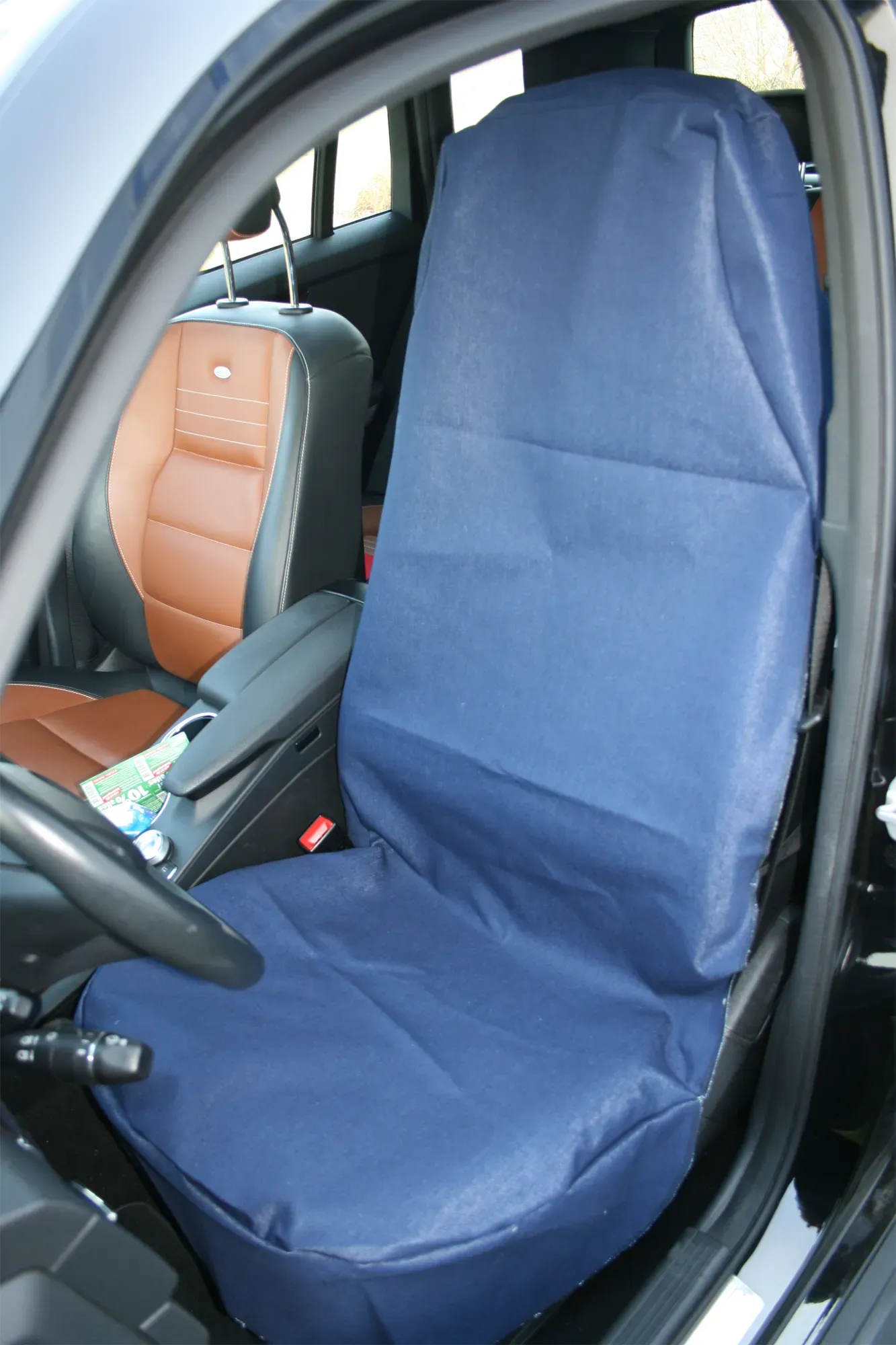 IWH Universal Sitzschoner für Autositze aus Jeans Material