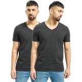 Levis LEVI'S Herren T-Shirts, Vorteilspack - V-Ausschnitt, Kurzarm, einfarbig Schwarz XL