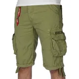 Alpha Industries Cargo Shorts Khaki Green 30