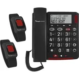 Amplicomms BigTel 50 Alarm Plus Duo, Telefon, Grau