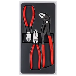 Knipex Kraft-Paket Zangen Werkzeug Set 3 tlg. 00 20 10 Kombizange Cobra