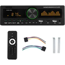 aqxreight Autoradio Bluetooth SWM-80A(B) mit Auto MP3-Player, Freisprecheinrichtung, 12V 1 DIN Fernbedienungsunterstützung