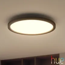 Philips Hue White Ambiance Aurelle Deckenleuchte sw + Dimmschalter • rund