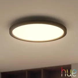 Philips Hue White Ambiance Aurelle Deckenleuchte sw + Dimmschalter • rund