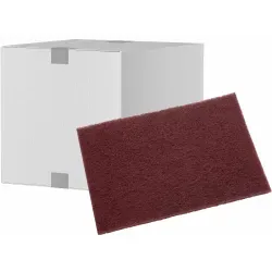 3M Scotch-BriteTM Handpad 7447, 158 mm x 224 mm, A VF+, rot 7447 , 1 Karton = 60 Stück