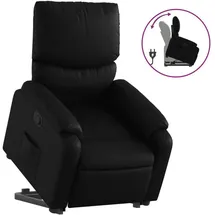 vidaXL Relaxsessel mit Aufstehhilfe Kunstleder 99 x 99 x 99 cm Schwarz elektrisch