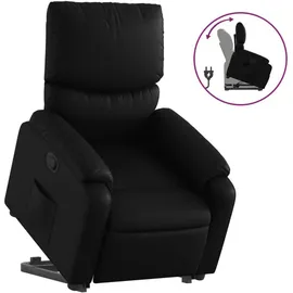 vidaXL Relaxsessel mit Aufstehhilfe Kunstleder 99 x 99 x 99 cm Schwarz elektrisch