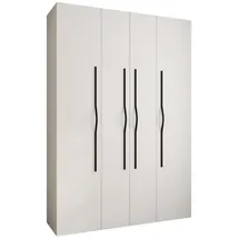 abiks möbel Drehtürenschrank COMO 170 x 245,5 x 50 cm Schwarz/Weiß