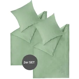 Esprit Renforcé Bettwäsche HARP - 2er Set 140x200 cm, Grün
