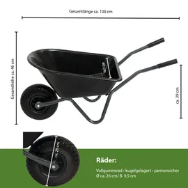 Trutzholm Kinderschubkarre uni 40 kg