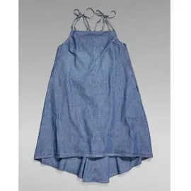 G-Star Para Simple Kurzes ärmelloses Kleid - Faded Ionic Blue - M
