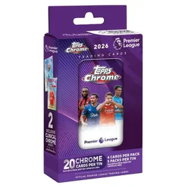 the topps company Topps Chrome Premier League 2026 Tin Box mit 5 Packs