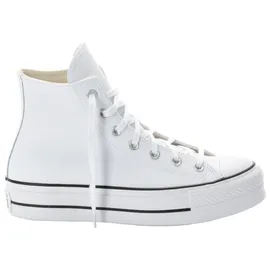 Converse Chuck Taylor All Star Lift Clean Sneakers, White White Black, 36