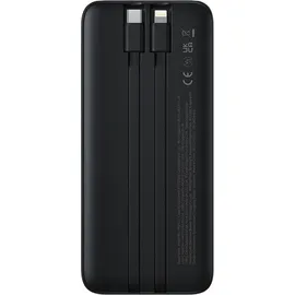 Baseus Powerbank 10000mAh 22.5W Mit Display, Usb-c-kabel, Iphone Lightning-anschluss – Schwarz