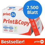 print24 Druckerpapier A4 80 g/m2 2500 Blatt