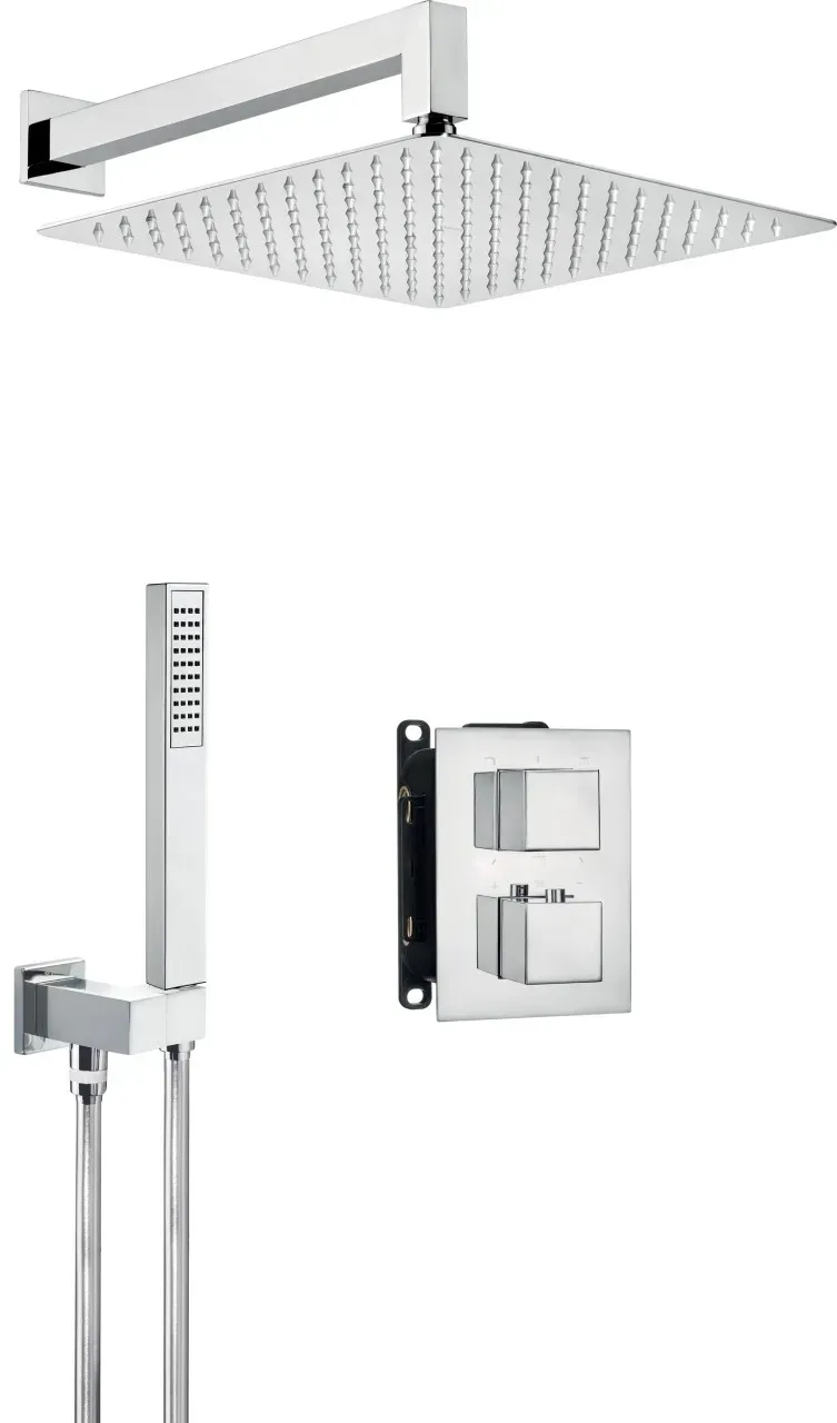 Neuesbad Unterputz Duschtermostat-Set eckig, Oberfläche: chrom NB1DEBXYZ0EAT1