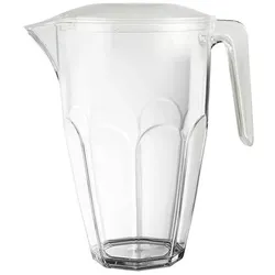 Mehrweg Plastikkaraffe mit Deckel Wiederverwendbar Karaffe San 2,25l Wasser Wein unzerbrechlich Pitcher