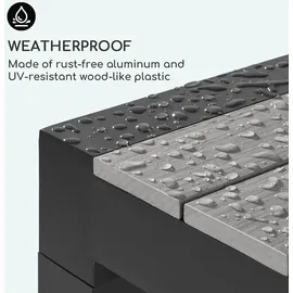 Blumfeldt Menorca Expand Gartentisch 213 x 95 x 76 cm Grau