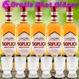 (EUR 21,50/L) 5x Soplica Haselnuss Orzech Laskowy 28%vol. 500ml 5x+ 6 Gläser