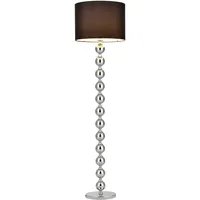 [lux.pro] Stehleuchte Spheric Black Ø48x155 cm Schwarz/Chrom