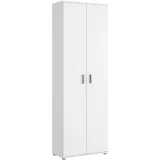 Dmora Mehrzweckgarderobe 61 x 190 x 35 cm weiß / weiß