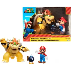 Jakks Pacific Super Mario 4 Inch Mario vs. Bowser Figure Set
