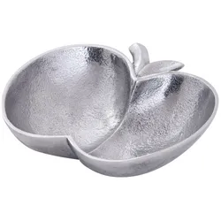 Amagohome Apfel Schale Dekoschale Masterbox 12-teilig Apple Aluminium : silber