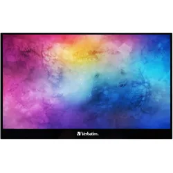 Verbatim Monitor tragbar 17,3" Full HD 1080p Metallgehäuse schwarz