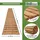 Trutzholm Holzpfad ausrollbar 250 x 43 x 2 cm rustikales Tannenholz Anti-Rutsch beige