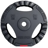 GORILLA SPORTS Hantelscheiben Einzeln/Set, Kunststoff Gewichtsscheiben, Ø 30/31mm Bohrung, Tri-Grip, Hantelscheiben-Set, von 1,25 kg bis 30 kg Gewichte - für Krafttraining
