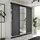 kier furniture Schiebetürenschrank Lamaro 200 x 205 x 59 cm Weiß/Graphit