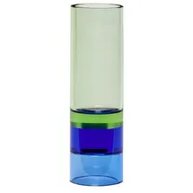 Hübsch Teelichthalter Astro Glas grün