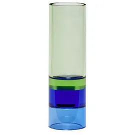 Hübsch Teelichthalter Astro Glas grün