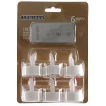 Kaemingk LED Teelicht 6 Stück weiß