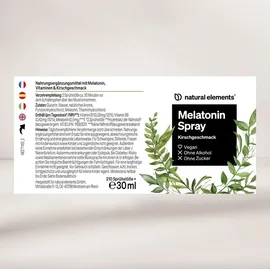 Natural Elements Melatonin Spray Kirsche 30 ml