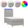 vidaXL Boxspringbett 100 x 200 cm Hellgrau