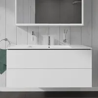 Duravit Waschtischunterschrank L-Cube 122x48,1cm, Ei marm., 2 Schub., wandhängend