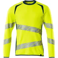 Mascot Sweatshirt ACCELERATE SAFE, hi-vis Gelb/Dunkelpetroleum, Größe 4XL-ONE -
