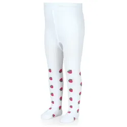 Sterntaler Strumpfhose Erdbeeren weiß, 128