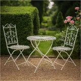 Hti-Living Tischgruppe Weiß Romantic Garden
