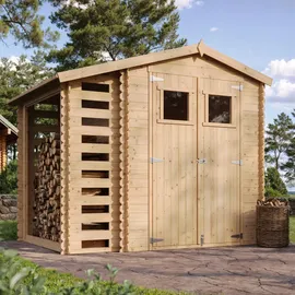 TIMBELA Gerätehaus 2,72 x 2,06 m Natur
