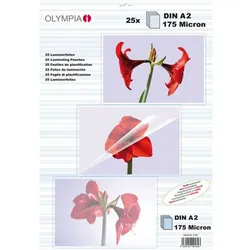 Olympia Laminierfolien DIN A2 - 25 Laminierfolien mit 175 micron