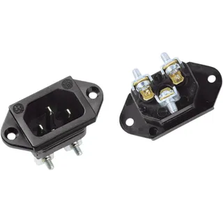 Bachmann 917.170 Kaltgeräte-Steckverbinder 781 Stecker Gesamtpolzahl: 2 10 A Schwarz